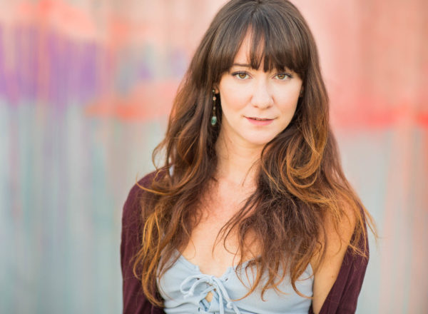 santa monica headshots, colored wall